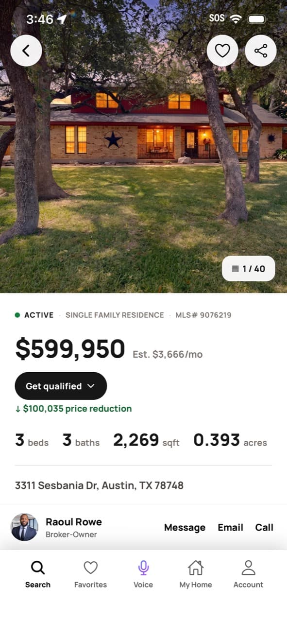 Everything you need to move on a home. — Ready Front Real Estate app screen