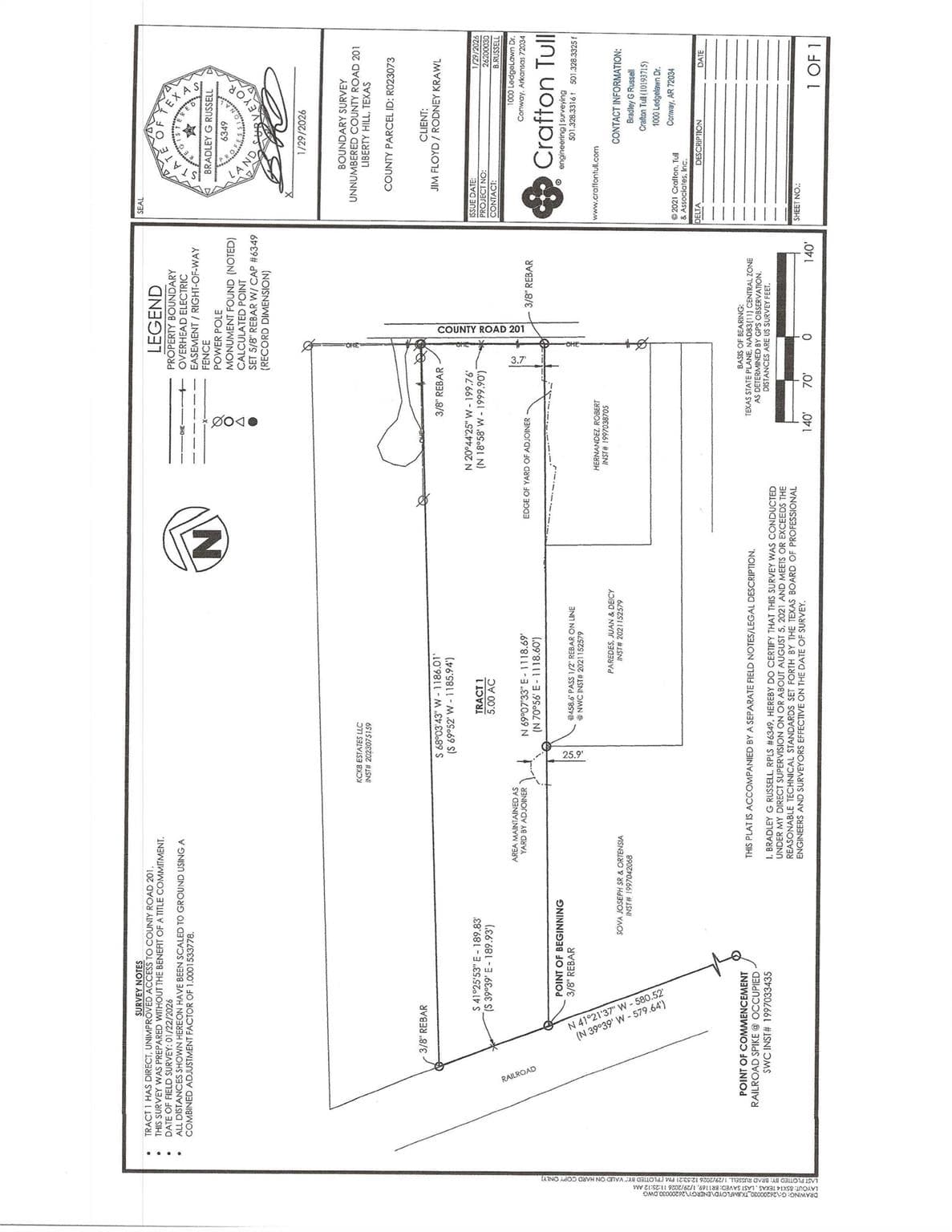 TBD CR 201  CR 201 Land